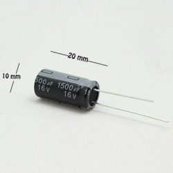 Capacitor electrolítico 1500uF 16V