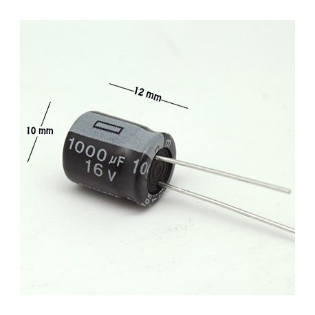 Capacitor electrolítico 1000uF 16V