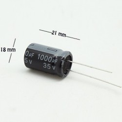 Capacitor electrolítico 1000uF 35V