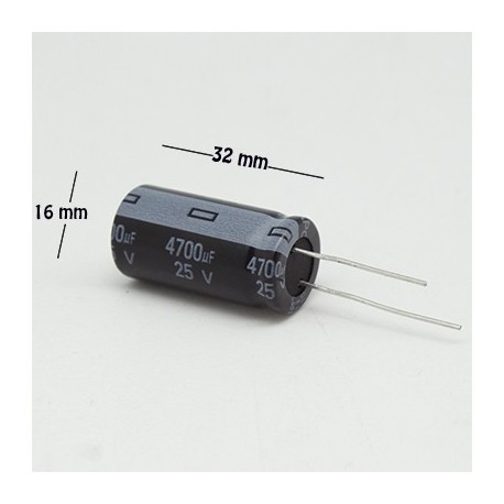 Capacitor electrolítico 4700uF 25V