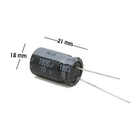 Capacitor electrolítico 1800uF 10V