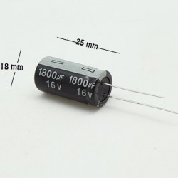 Capacitor electrolítico 1800uF 16V