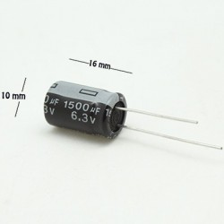 Capacitor electrolítico 1500uF 6.3V